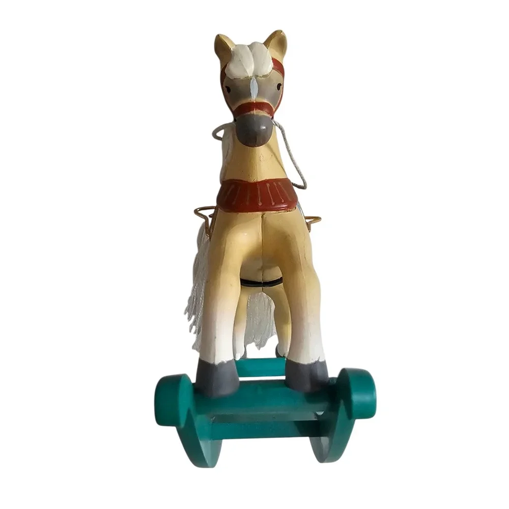 Vintage 1986 Rocking Horse Ornament, Christmas‎ Tree Decoration, Collectible